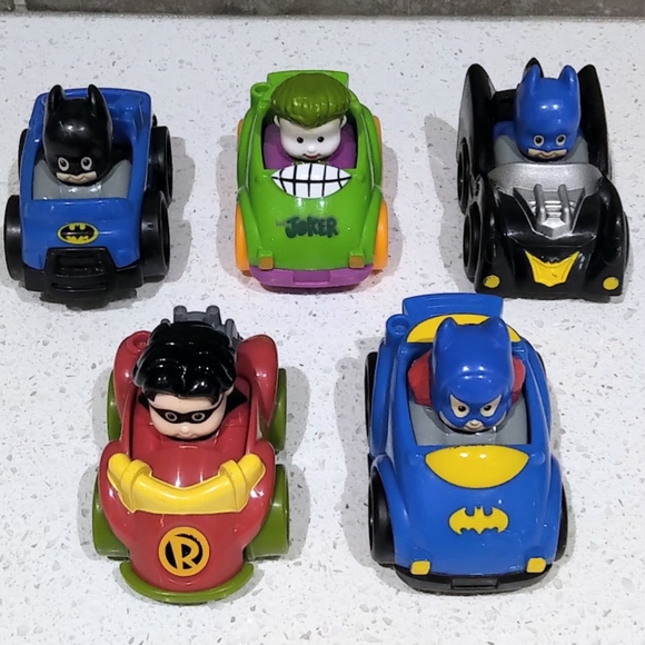 Fisher-Price Other - Fisher Price Little People Wheelies DC Super Friends Lot